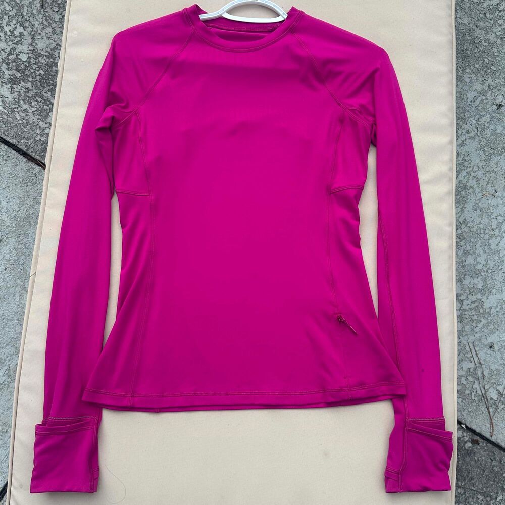Lululemon Its Rulu Long Sleeve Shirt Sz. Small Ripened Raspberry
